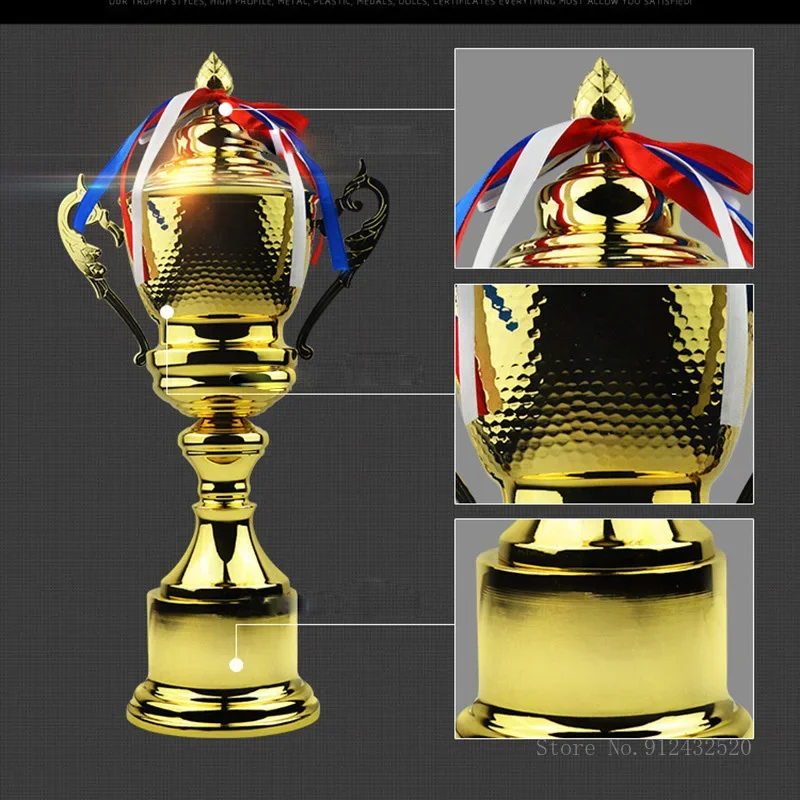 Customized Metal Trophy, Universal Trophies, Gold, Silver, Bronze, Commercial, Rewards, Home Decoration Souvenir Cup 1Pc