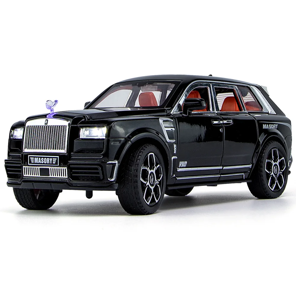 

1:24 Scale SUV Rolls Royce Cullinan Mansory Metal Model With Light Sound Diecast Car Pull Back Vehicle Toys Collection For Gifts