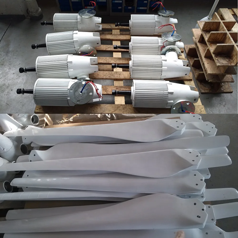 Efficient Horizontal Wind Turbine 3KW10KW 48V 220V Offshore And Onshore Solutions for Household Farm Electricity Consumption