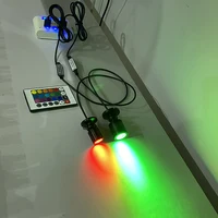 Rgb Led Spot Light Usb 5V Remote Dimming Mini Bulb 1W 3W Cabinet Showcase dollhouse Jewelry Lamp Stage KTV Bar Light 1