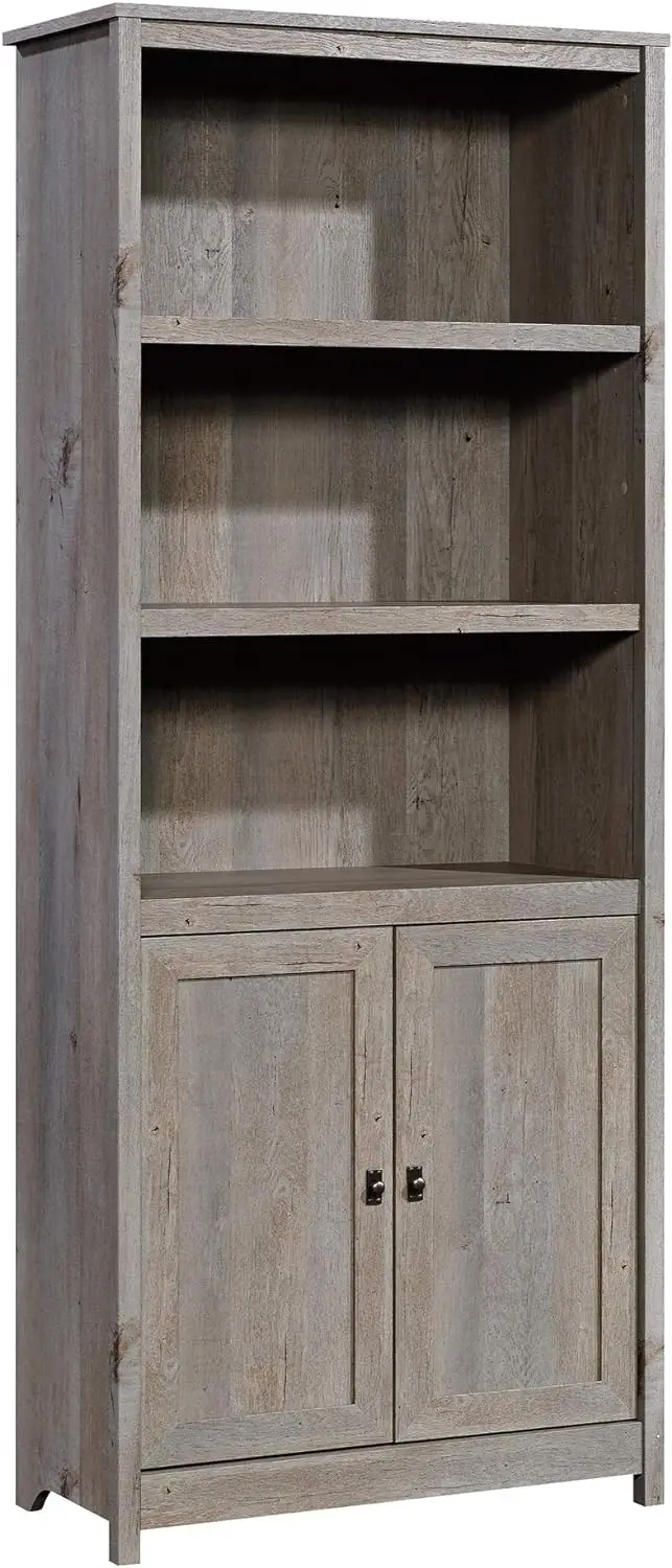 

Sauder Cottage Road Library with Doors/Book Shelf, L: 29.29" x W: 13.98" x H: 71.5", Mystic Oak Finish