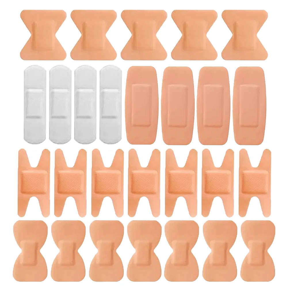 50Pcs Variety Shapes Waterproof Bandage Breathable First Band Aid Wound Dressing Medical Tape Wound Plaster Bandaids