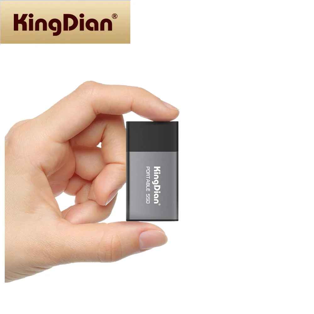 KingDian External Portable external hard drive SSD 120GB 250GB Solid Hard Drive USB 3.0 Type C For Laptop Businessman Choice Best Gift