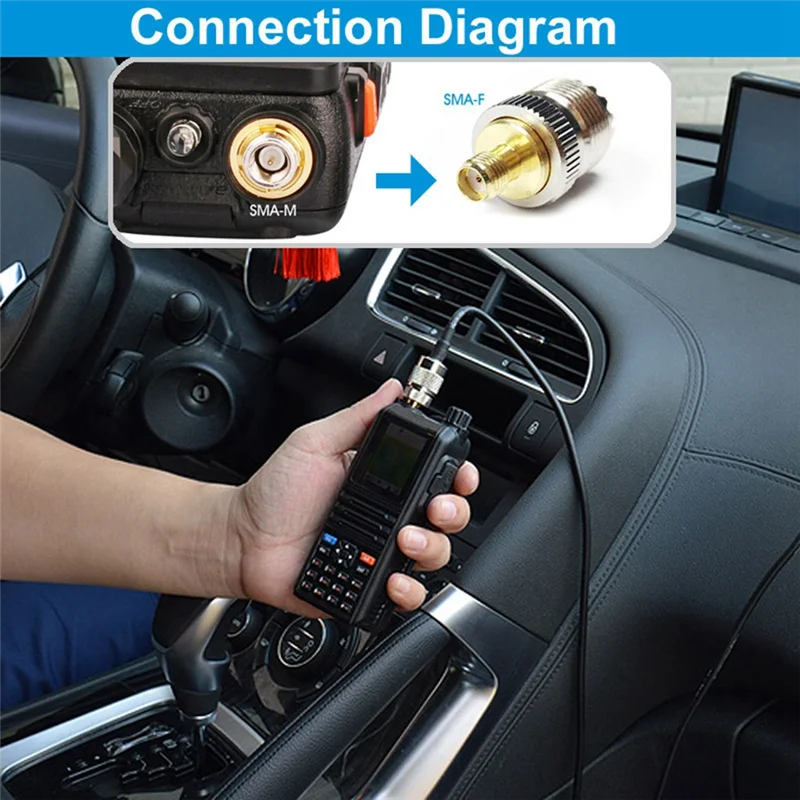 N11R 자동차 라디오 안테나 마운트 브래킷 5M PL259 SO239 동축 피더 연장 케이블 SMA 암수 BNC 커넥터 내구성