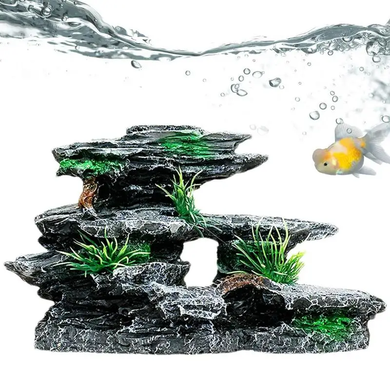 

Mountain View Aquarium Ornament Resin Aquarium mountain landscape Artificial Mountain Hill View decoration supplies for aquarium