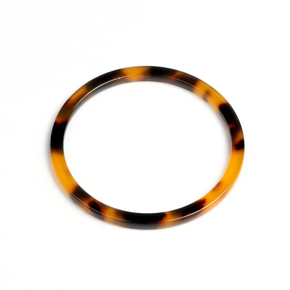 Leopardenmuster, Schildpatt-Ohrring-Charm, Acetat-Acrylperlen, kreisförmig, Boho, Ohrring-Teile, Ohrringe-Fund, 44 mm – Detail 1