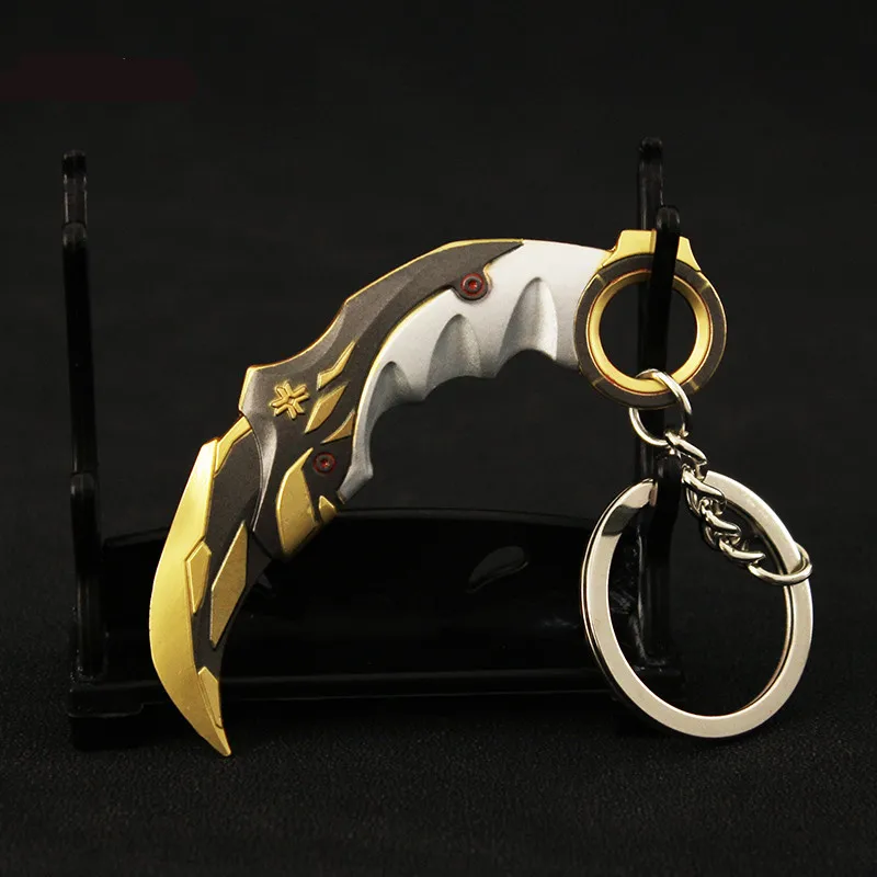 

Брелок для ключей Valorant, оружие самурая, Reaver, Karambit Prime, Vandal, 9 см, меч, нож-кармант, арант, пистолет, модель, подарки, игрушки для мальчиков