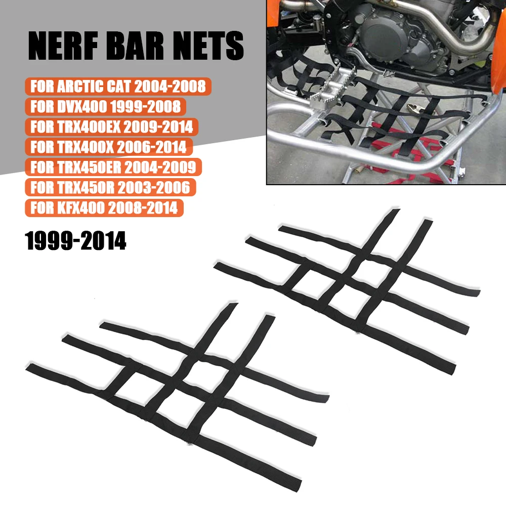 

Motorcycle Nerf Bar Nets Waterproof Nylon ATV Toolkit For Polaris for Yamaha Banshee 350 Raptor 350 660 700 YFZ450 YFZ450R