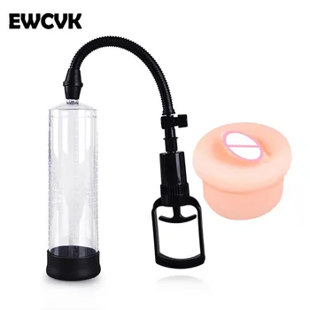 Penis Pump Sex Toys for Men Penis Extender Enlargement Delay Lasting Trainer Cock Dick Growth Vacuum Pump Adult Product 2