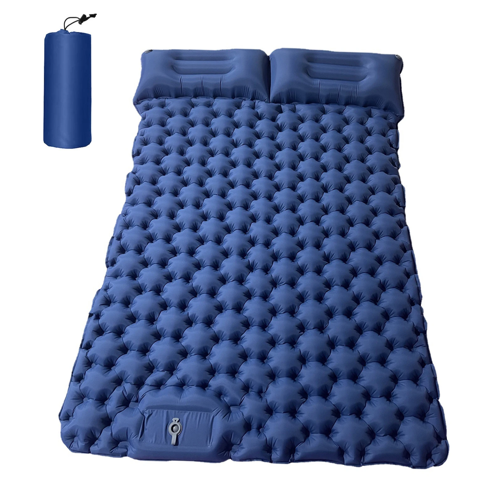 Esterilla aislante de espuma grabada Camping Sport HIKE MAT - negro y azul