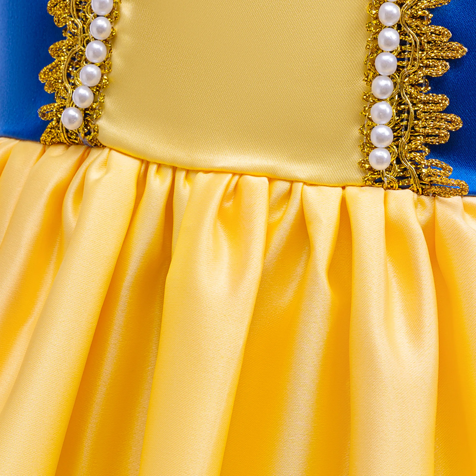 Schneewittchen Mädchen Partykleid Karneval Cosplay Halloween Kostüme Kind Schleife Spitze Geburtstag Prinzessin Ballkleider für Mädchen 4–8 Jahre – Detail 25