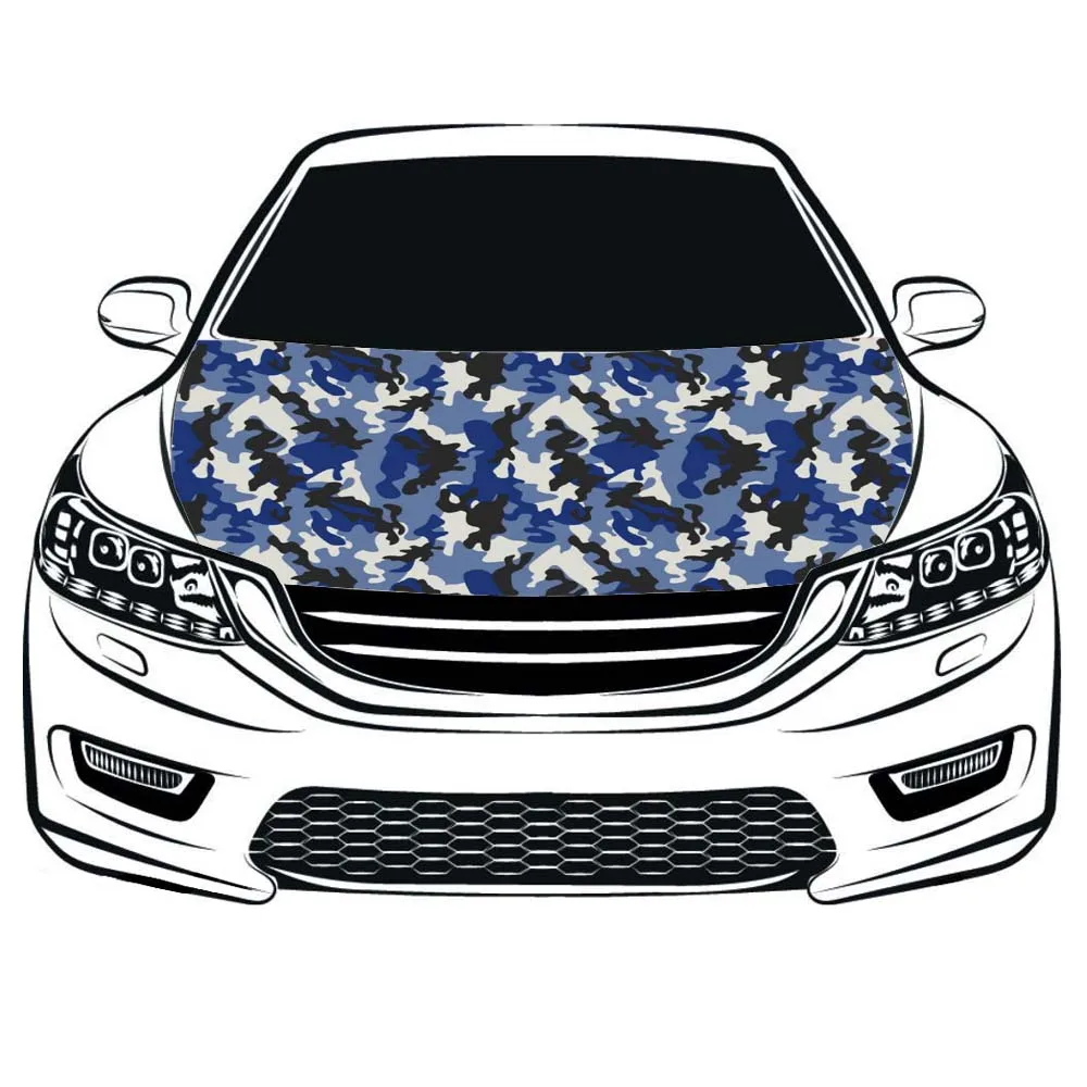 

Camouflage car hood cover 3.3x5ft/5x7ft 100%polyester ,engine flags,elastic fabrics can be washed,car bonnet banner