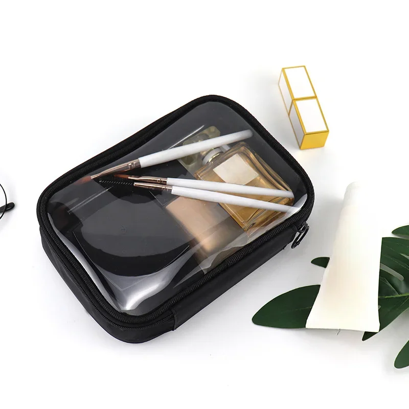 Women Makeup Bag Waterproof Clear PVC Travel Cosmetic Bags Case Travel Make Up Kit Bags for Men Toiletry Brush Organizer Pouch 2