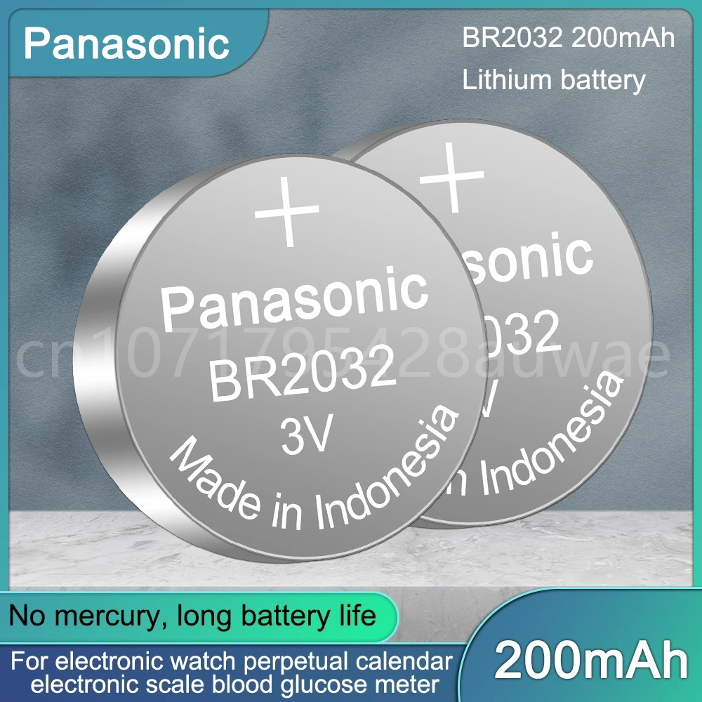 Batteria A Bottone Panasonic Br2032 Batteria A Bottone Ad Alta Temperatura Della Scheda Madre Di Controllo Industriale 3V