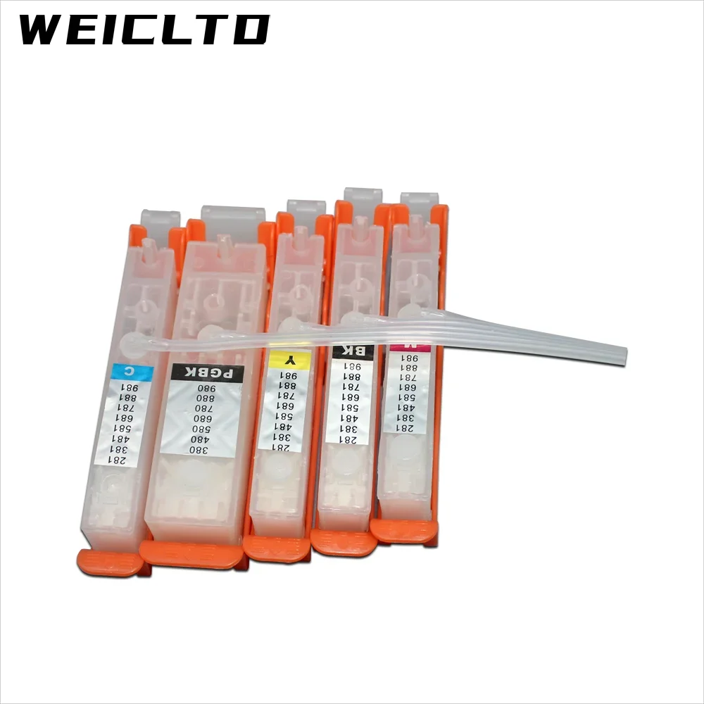 NA PGI-280 CLI-281 Canon PIXMA TR7520 TR8520 TS6120 TS6220 TS702 TS6320 TS9520 TS9521C 프린터용 5색 Ciss 시스템(칩 포함)