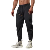 2028 Nouveaux pantalons de sport décontractés pour hommes hiver lâche épais en plein air course manchette pantalons de survêtement gymnase basket-ball américain pantalons d'entraînement 6