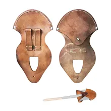 

20x30cm Mini Leather Shovel Cover Outdoor Camping Shovel Holster Universal Portable Spade Protector Button Opening