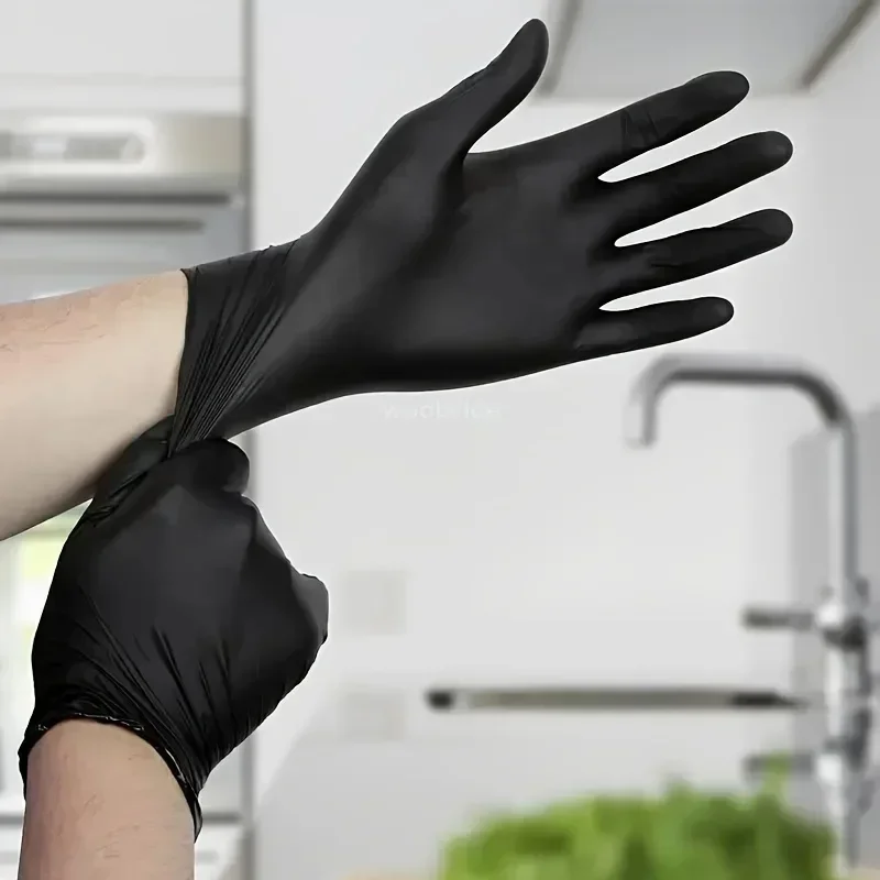 Black Nitrile Disposable Gloves