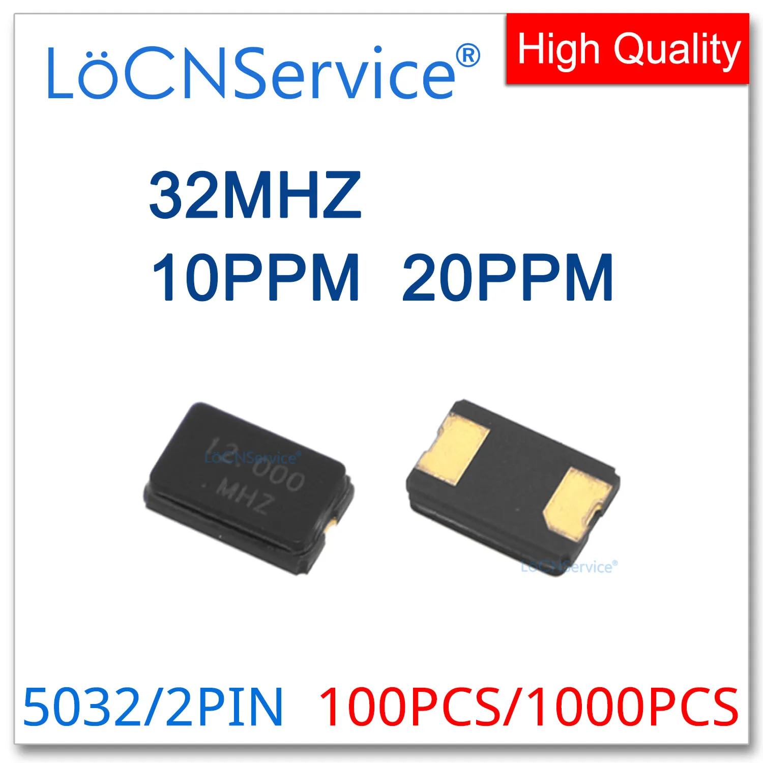 

32 МГц, 10 стр./мин, 20 стр./мин, 100 шт., 1000 шт., керамические, SMD, пассивные резонаторы 5032, 32,000 МГц, 32 м