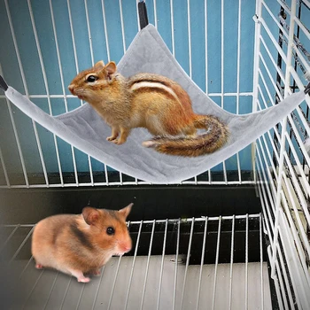 Small Pet Triangle Hammock Hanging Bed for Squirrel Hamster Sugar Glider Guinea  Small pet Hammock Small pet Triangle Hammock 3