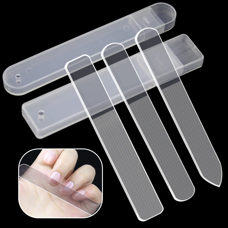 

Nail File Glass Crystal Fine Polishing Shine Professional Small Files Cooler Nails Tools for Manicure Accessories Mini Polisher