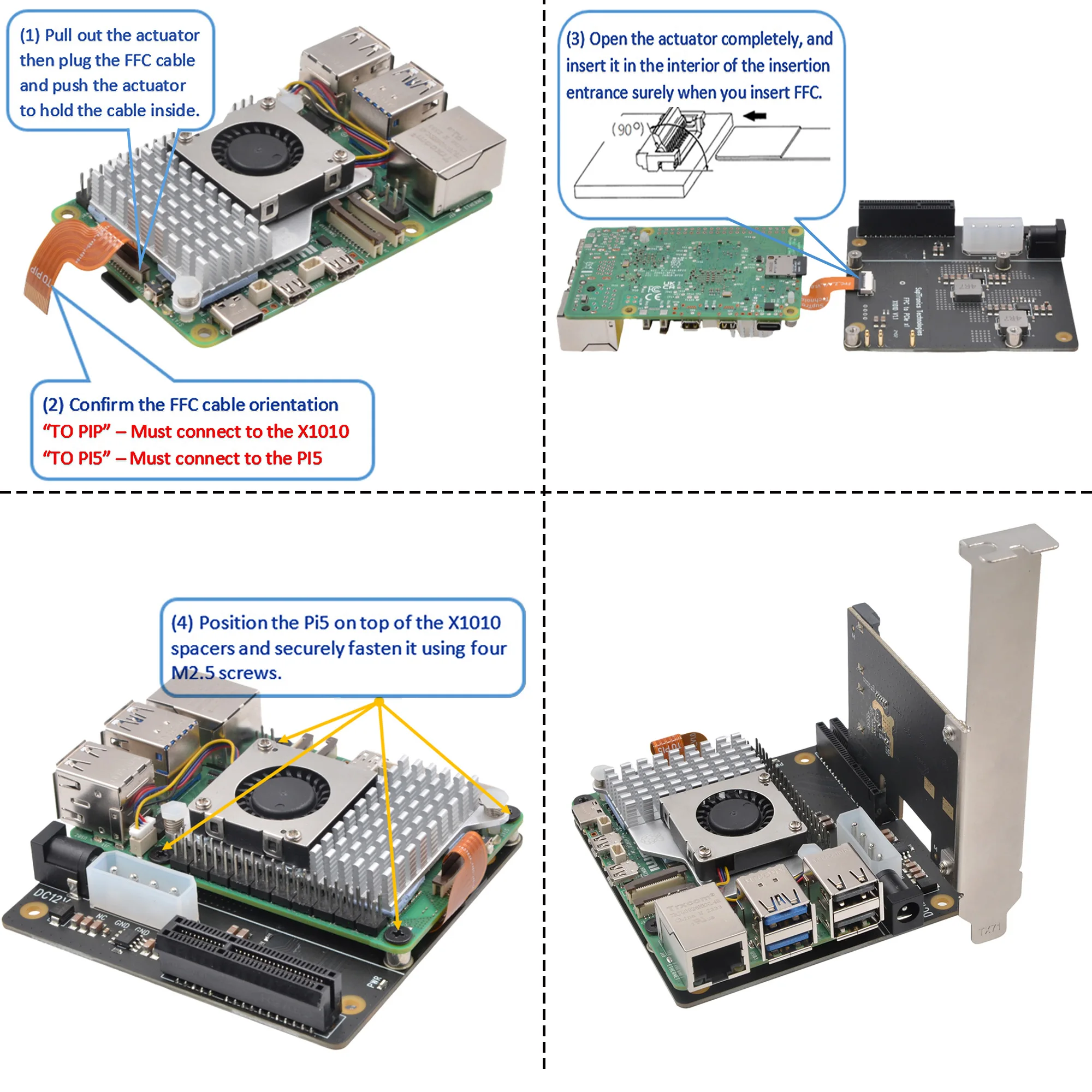 Geekワームエクステンションボード,pcie,ffcコネクタ,標準pcie