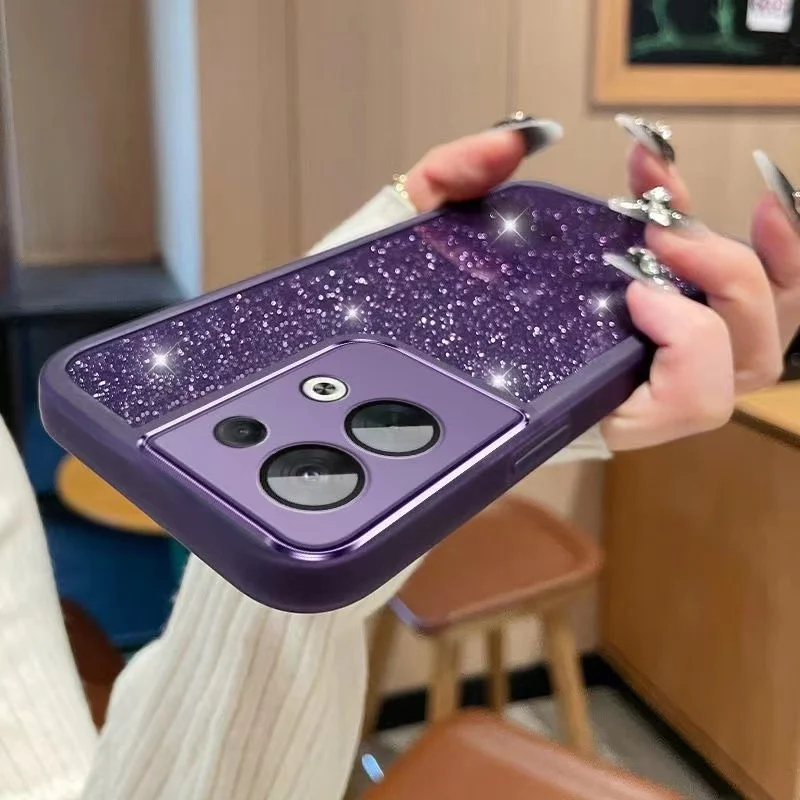 Luxe Glitter Lens Protector Silicone Case