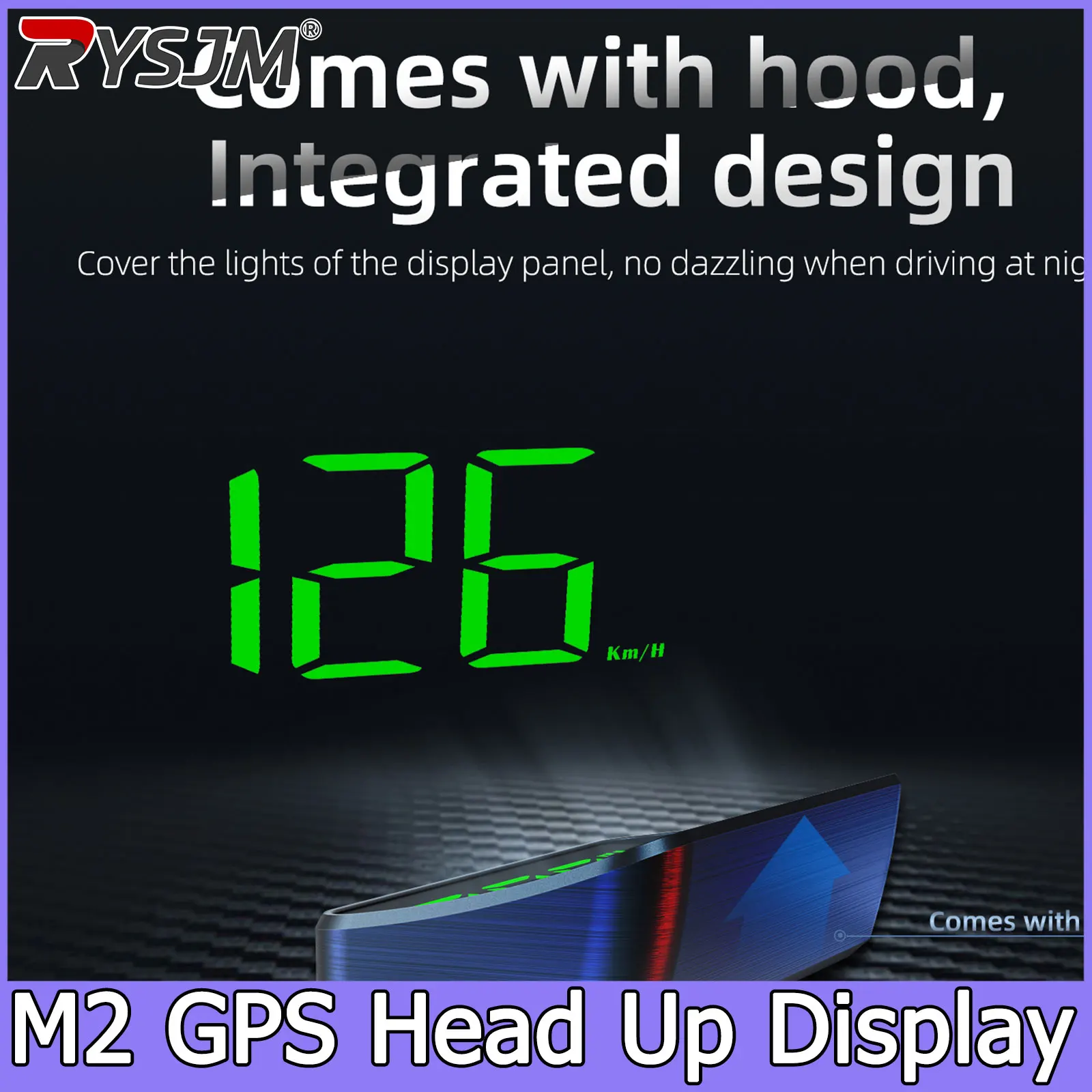 M2 HUD 헤드업 디스플레이 자동차 GPS 디지털 속도계 범용 속도 풍shield 프로젝터 플러그 앤 플레이 자동차 전자 장치