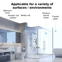 Liectroux YW610 Robot nettoyeur de vitres, pulvérisation d'eau ultrasonique, aspirateur robot ultra-mince pour les vitres, nettoyage des vitres à domicile, nettoyage à sec et humide, parcours AI, télécommande 8