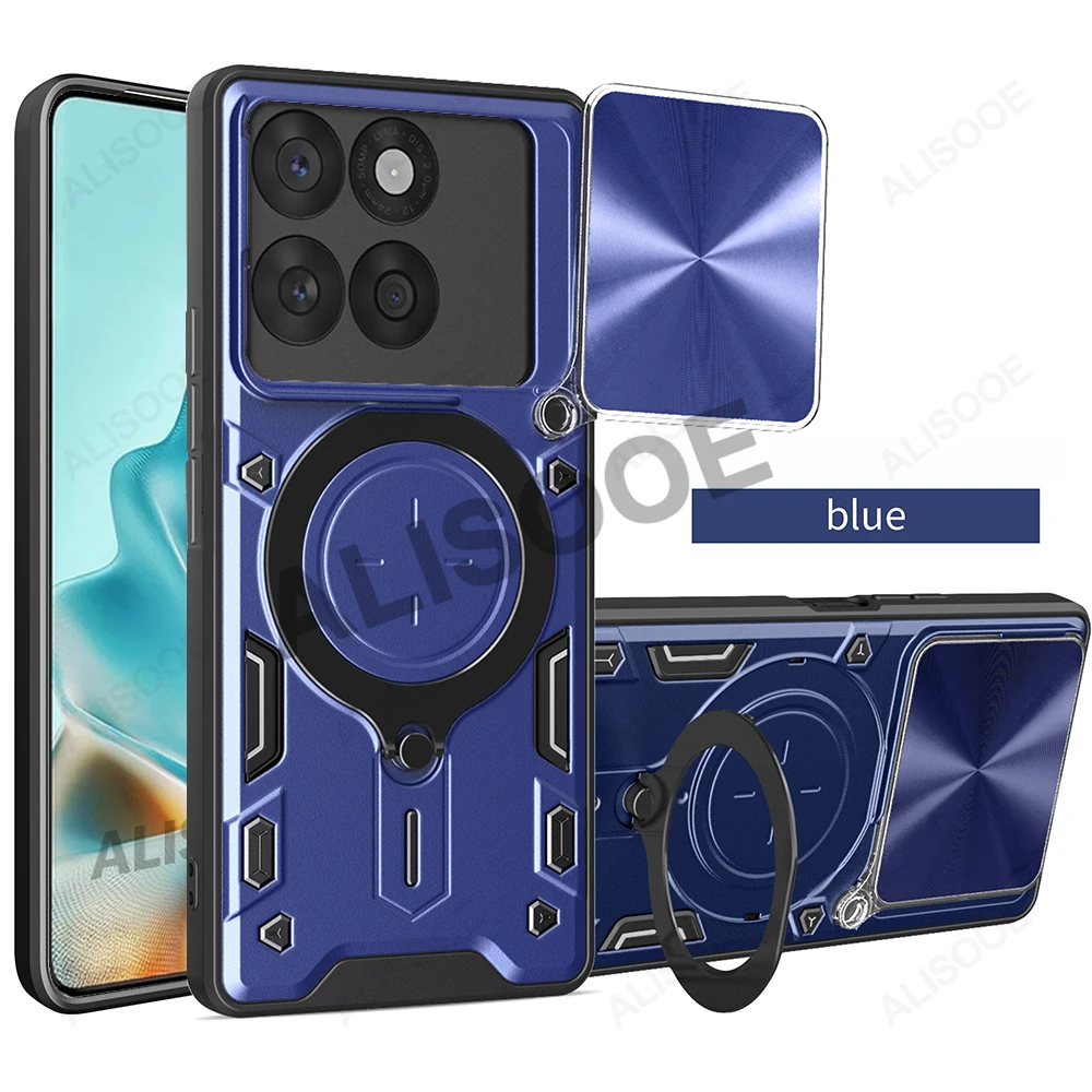 Slide Camera Protective Case with Ring Stand for Enhanced Shock Absorption