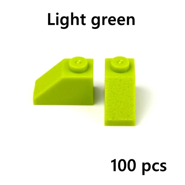 Creative Educational Building Block Roof Tile Slope - Thick Figure Assembly Toy Set