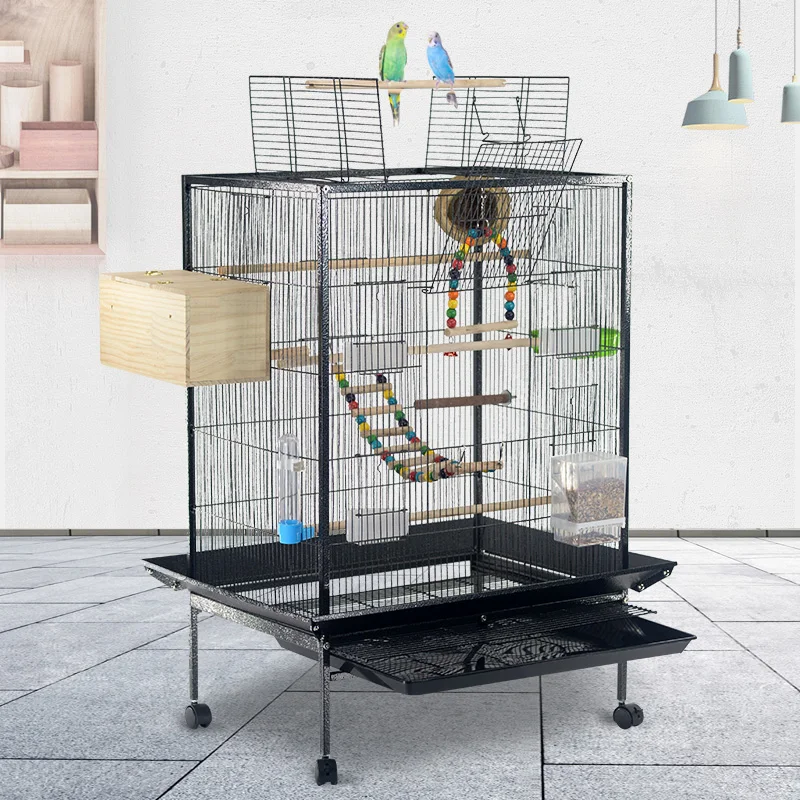 Carrier Parrot Bird Cage Accessori Criceto Budgie Hammock Feeder Birdcage Toys Large Gabbia Per Uccelli Pet Supplies Cy50Bc