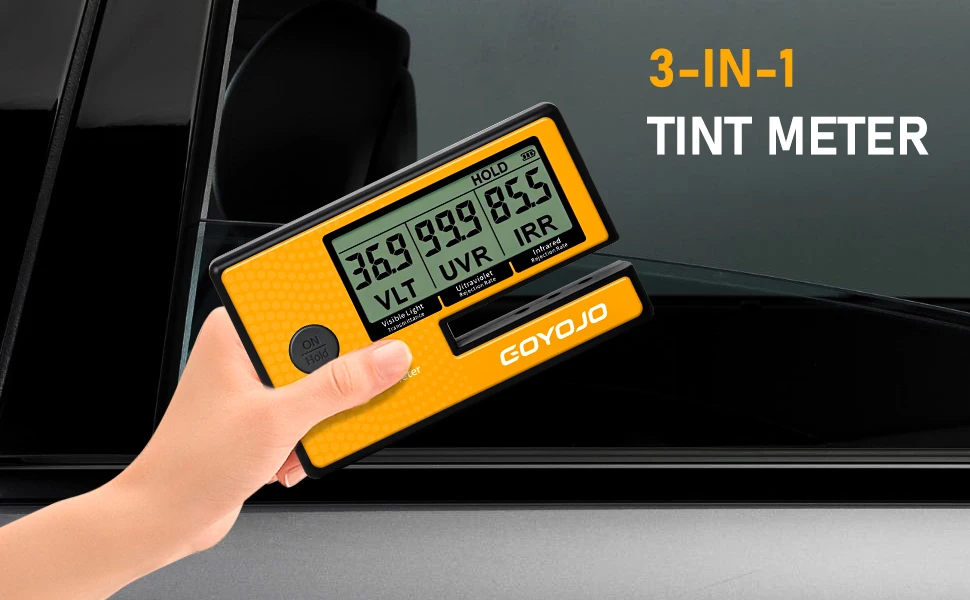 Labs Tint Meter Digital Tint Solar Film Car Transmission Meter 3-in-1 Solar Film