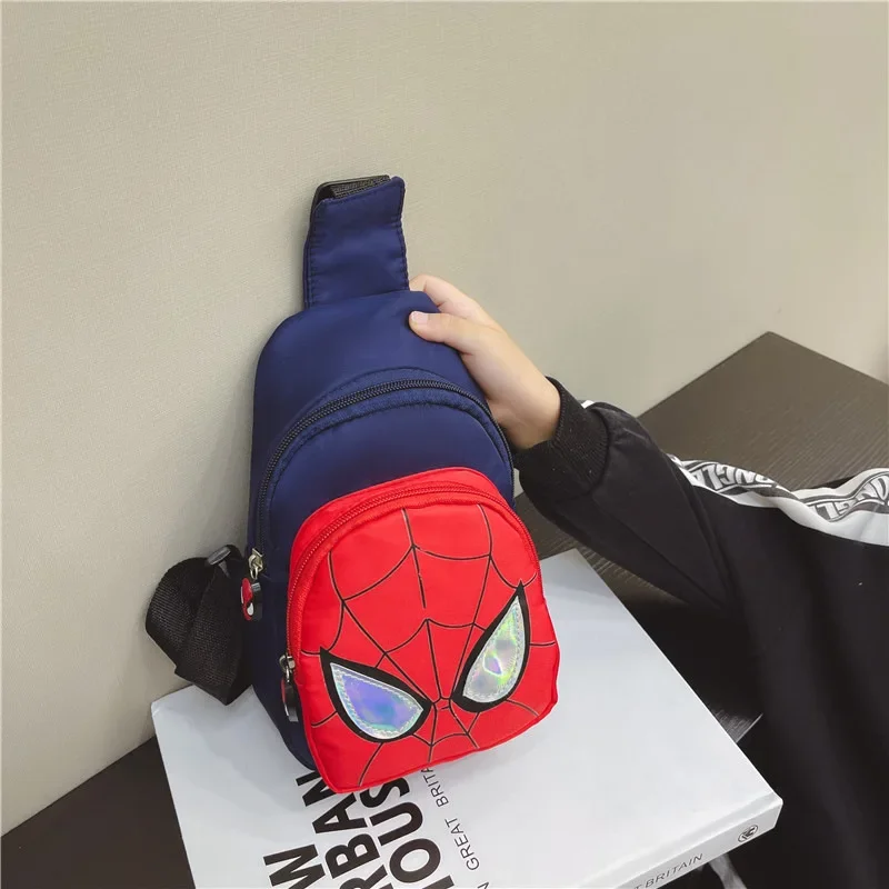 Disney Marvel Cartoon Children's Shoulder Bags Anime Spiderman Frozen 2 High Capacity Chest Bag Unisex Messenger Bag Kids Gifts