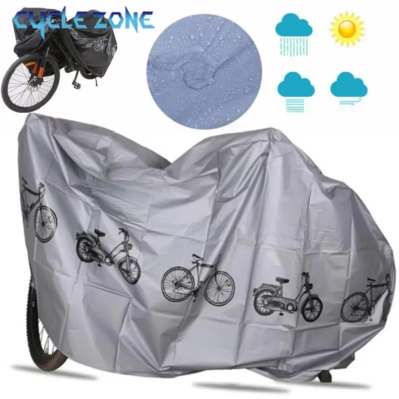 Bicycle Cover Motorcycle Rain Cover Waterproof Dustproof Anti-UV Outdoor Protection MTB Bike Cover All Seasons Bike Accessories