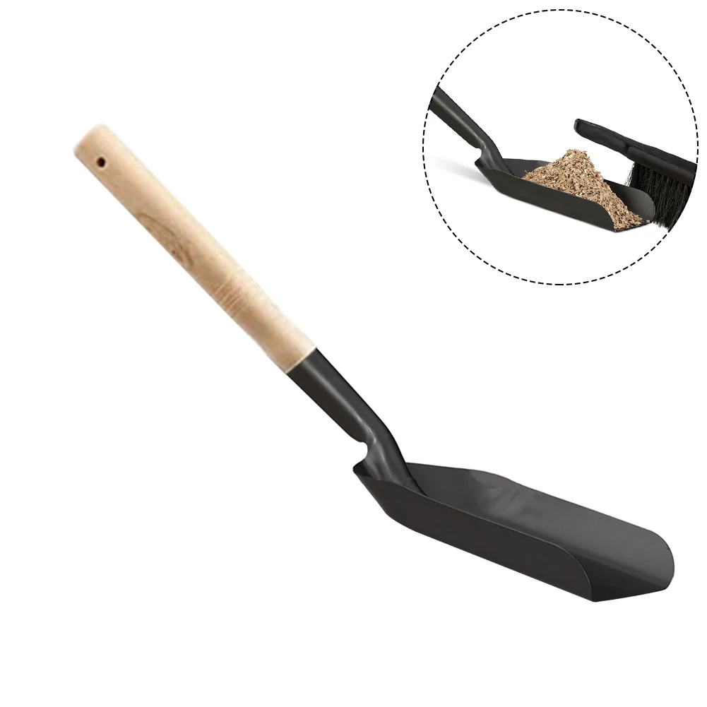 

For Cleaning A Fireplaces Ash Shovel Chimney Shovel Indoor Oven Steel Dustpan 40 Cm Fireplace Cleaning Household Commodity Parts