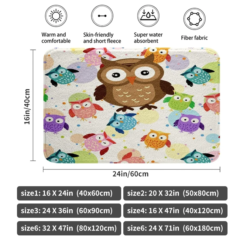 Anime Bedroom Rug T-Fairy Tail Living Room Floor Carpet Anti Slip Custom Doormat Balcony Hallway Foot Mat Slip-resistant 6