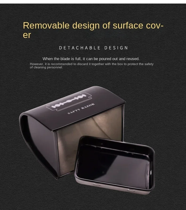Description Picture 5 of itemBarber Sharps Storage Box Razor Blade Small Capacity Waste Collect Wast Hairdresser Waste Cutting Tool Recycling Safety Case