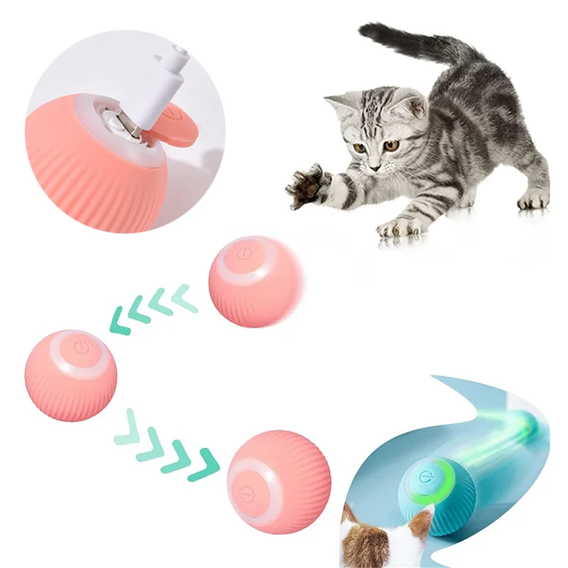 

Автоматический вращающийся шар, умные игрушки для кошек, электрические игрушки для кошек, интерактивные игрушки для тренировок, самодвижущ...