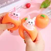 Funny Carrot Rabbit Cup Squeeze Toys Stress-relieving Bunny Pinch Fun Stress Ball Vent Squirrel Cup Prank Toy Fidget Toys Gifts 2