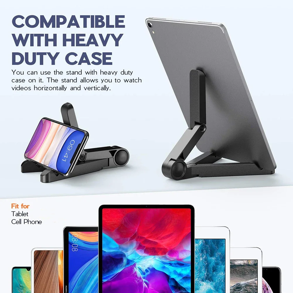 Adjustable Folding Desktop Tablet and Mobile Phone Stand