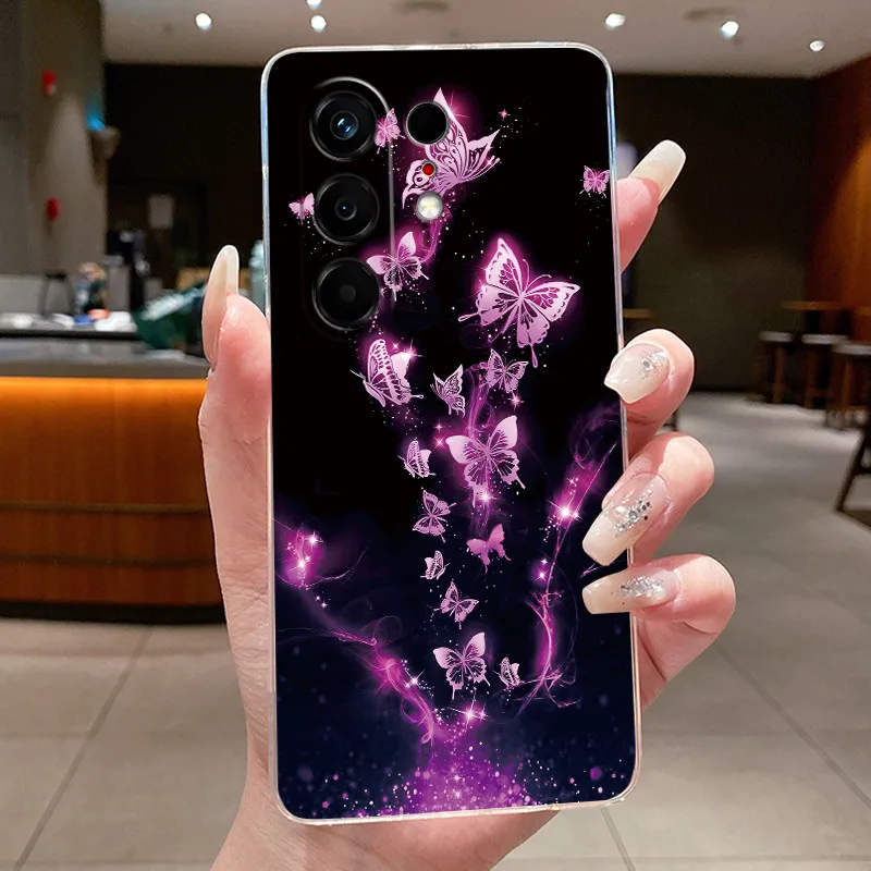 Butterfly Bow Protective Transparent Soft Silicone Phone Case