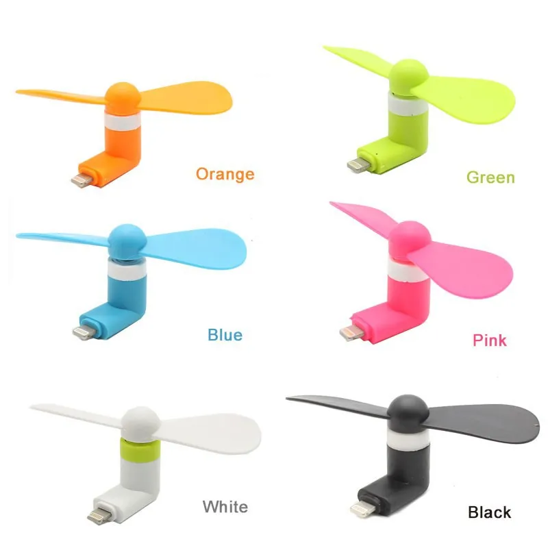 Mini Portable Creative USB Mobile Phone Fan Type-c 2-in-1 Mute Small Fan For Apple