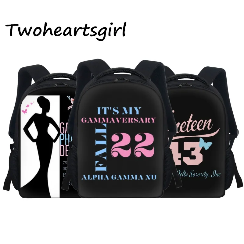 

Twoheartsgirl Gamma Phi Delta Printing Baby Rucksack Kindergarten Childen Mini School Bag Toddler Kids Schoolbag Escolar Mochila
