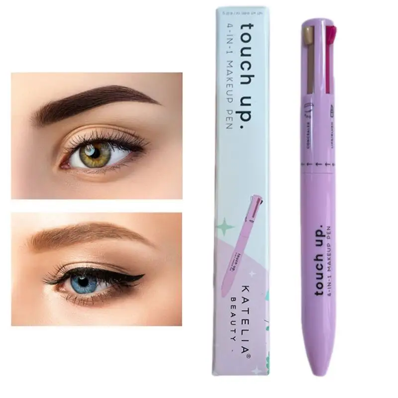

4 In 1 Make Up Pencil Waterproof Long Lasting Makeup Pens Multifunctional Makeup Supplies Anti Fade Portable Cosmetics