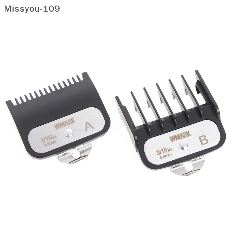 1.5MM+4.5MM 블랙 헤어 클리퍼 리미트 콤 커팅 가이드 교체 가능 유니버설