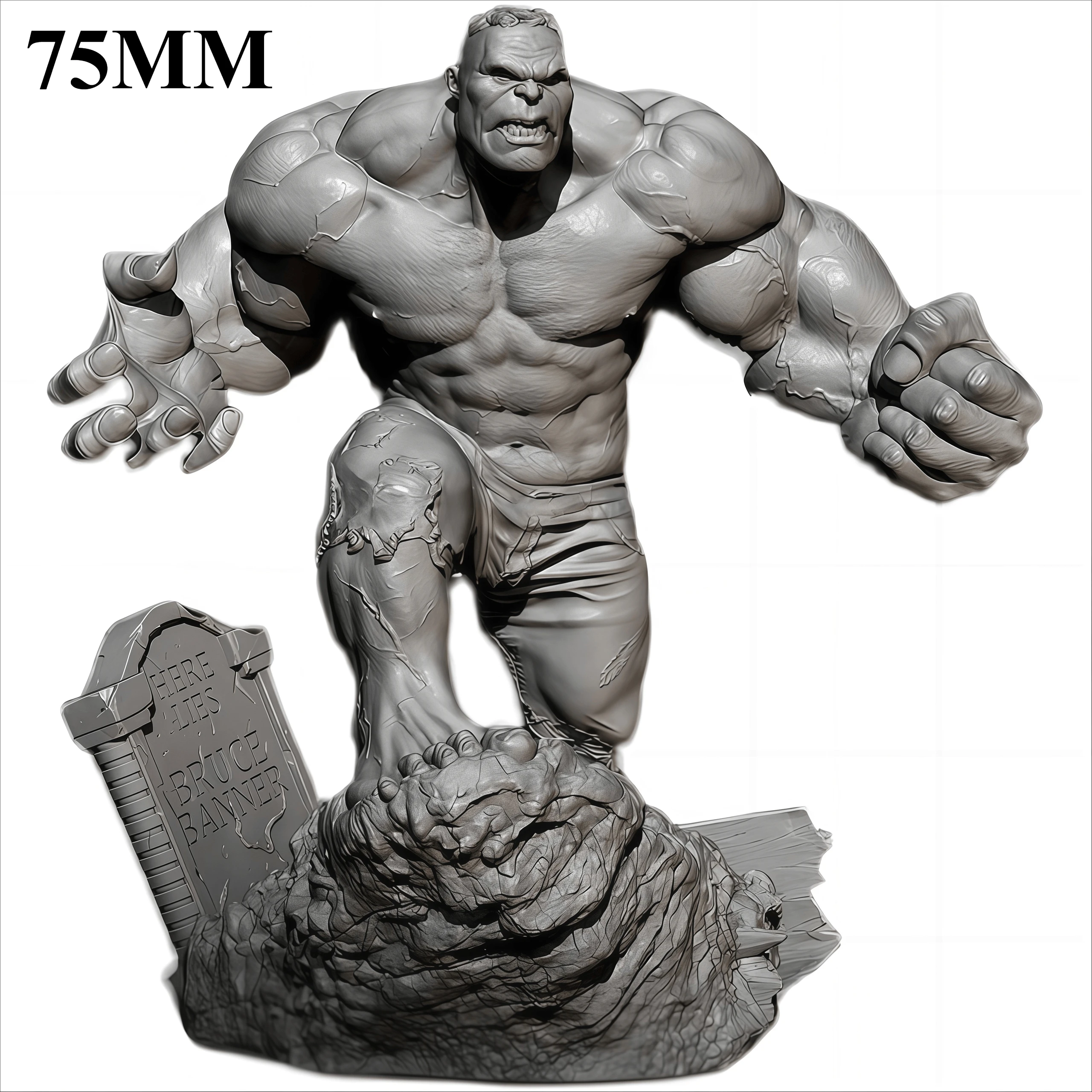 75mm 수지 모델 조립 키트, 피규어 모델, 도색되지 않음, 조립 필요