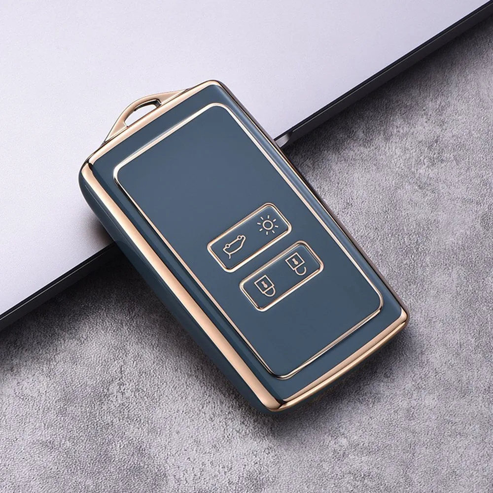 Car Key Case TPU Full Cover for Renault Koleos Kadjar Megane Talisman Captur Espace Clio-Dacia duster 4Button key case cover key case car key shell