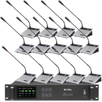 MiCWL 1 unité de contrôle 1 président 20 microphone de conférence sans fil système de micro de salle de réunion-prise en charge jusqu'à 300 micros 5