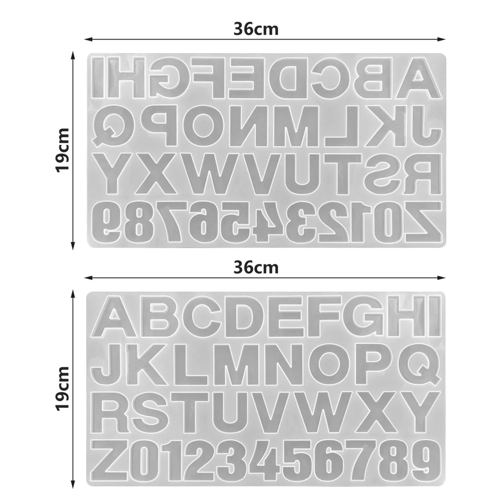 Letter A To Z Mold Alphabet & Number Silicone Molds Epoxy Resin Molds for DIY Jewelry Making Findings Supplies Accessories silicone mold